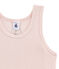 Camiseta sin mangas en lana y algodón rosa JOLI