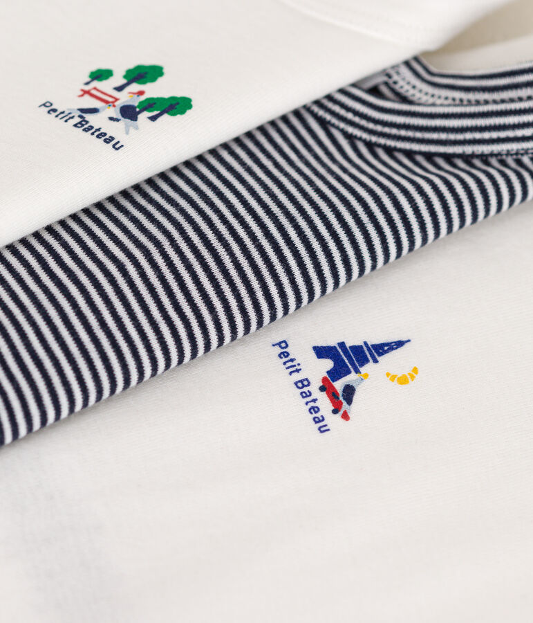 Juego de 3 bodis de algod&oacute;n sin mangas para beb&eacute; multicolor