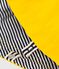 Capa de lluvia para beb&eacute; de algod&oacute;n y punto revestido amarillo
