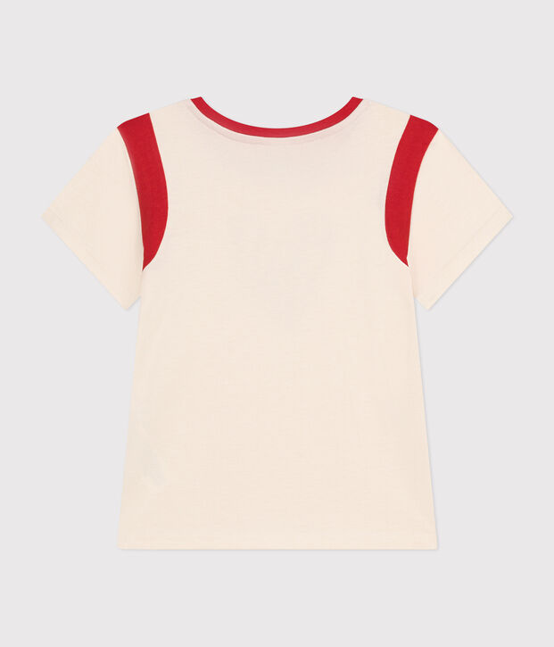 Camiseta de punto para ni&ntilde;a crudo