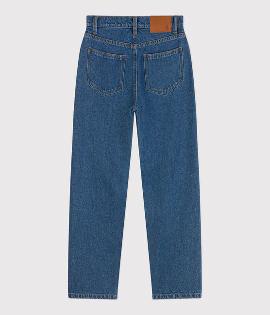 Pantalón denim recto para mujer azul DENIM MOYEN