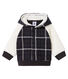 Sudadera con capucha de cuadros y sherpa de borreguillo para bebé niño
