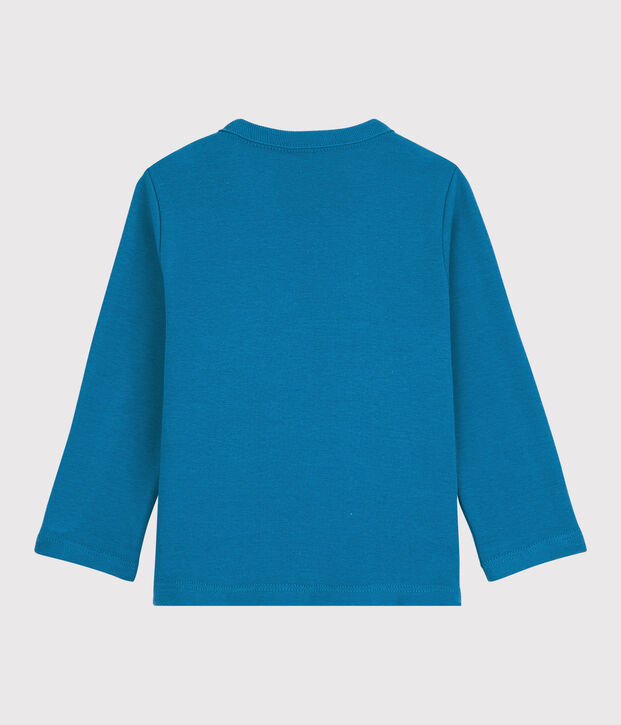 Camiseta de algod&oacute;n de beb&eacute;. azul
