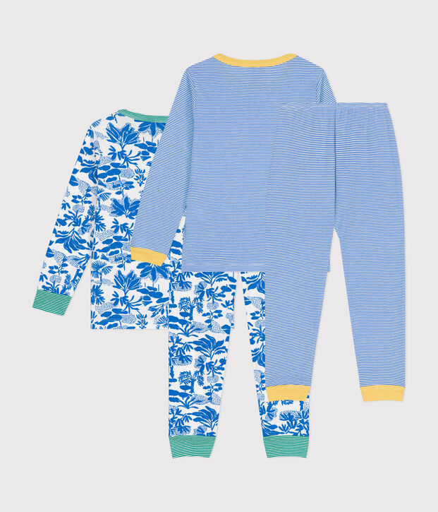 Juego de 2 pijamas infantiles de algod&oacute;n multicolor