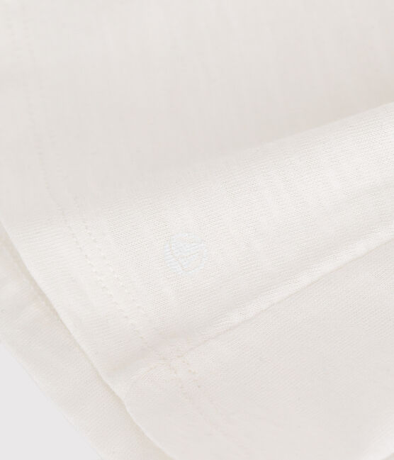 Blusa sin mangas de algodón para bebé blanco MARSHMALLOW