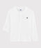 Camiseta de algodón y lino de niño blanco MARSHMALLOW