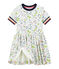 Vestido de ni&ntilde;a blanco/multicolor