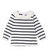Blusa de manga larga con rayas marineras para bebé niña