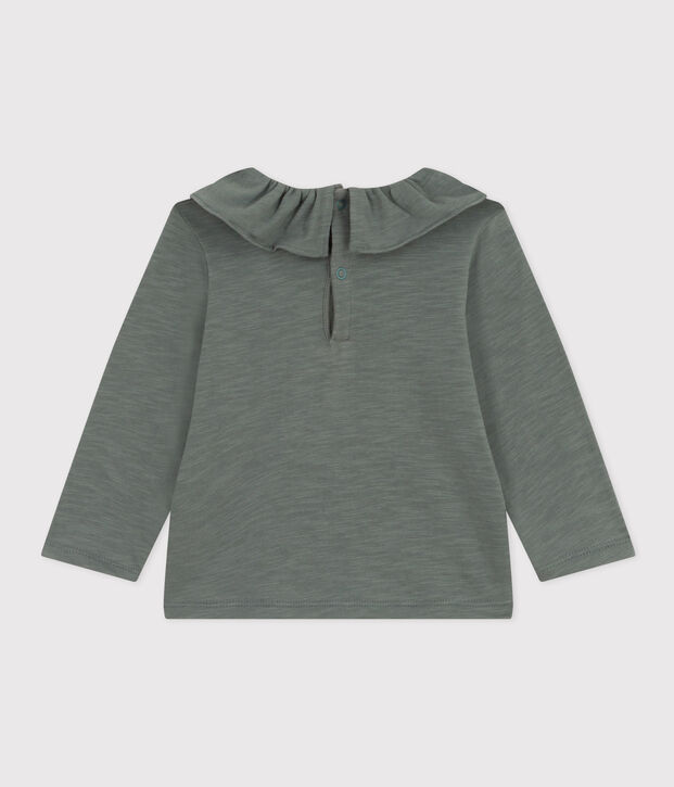 Blusa de punto flameado de manga larga para beb&eacute; THUYA
