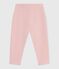 Pantalón liso de algodón para bebé rosa JOLI