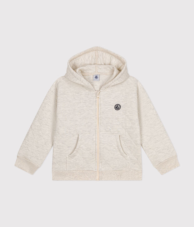 Sudadera con cremallera y capucha de tejido t&uacute;bico acolchado de ni&ntilde;a/ni&ntilde;o MONTELIMAR CHINE