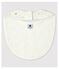 Babero de bebé de algodón ecológico blanco MARSHMALLOW/blanco MULTICO