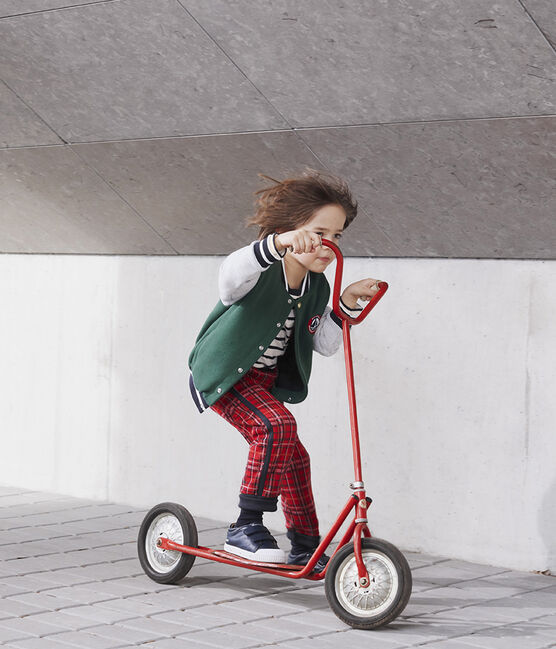 Pantalón de malla escocesa para niño rojo TERKUIT/azul SMOKING/ BELUGA