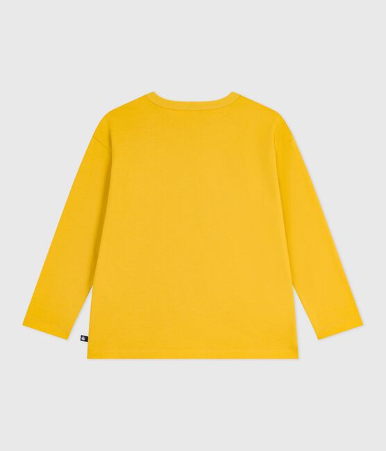 Camiseta infantil de algodón de manga larga con estampado amarillo NAPLES