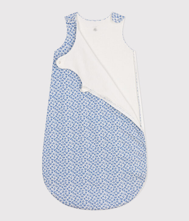 Saco de algod&oacute;n con flores para beb&eacute; TOG 2 azul/azul