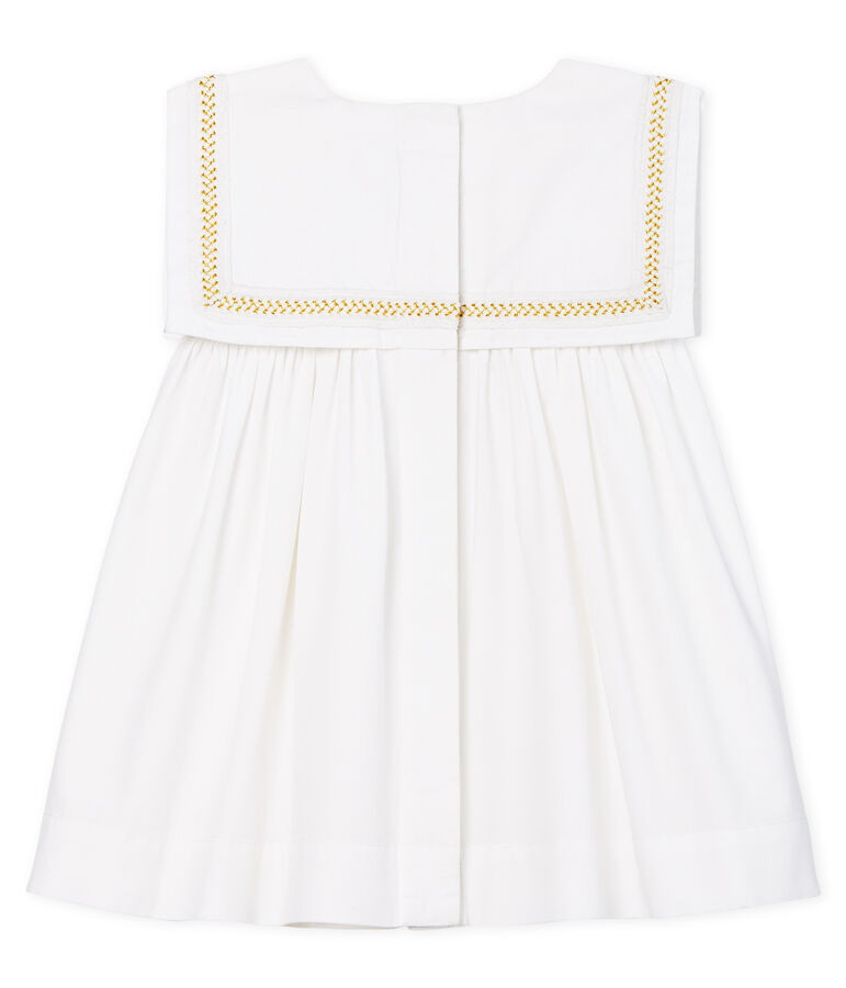 Vestido de ceremonia para beb&eacute; ni&ntilde;a blanco ECUME
