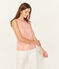 Camiseta de tirantes de lino irisado para mujer rosa ROSAKO/rosa COPPER