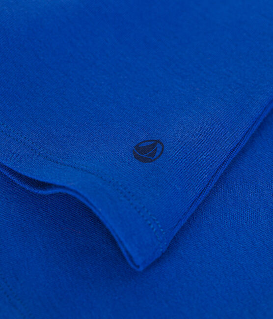 Camiseta L'ICONIQUE de algodón con cuello redondo para mujer azul CALVIN