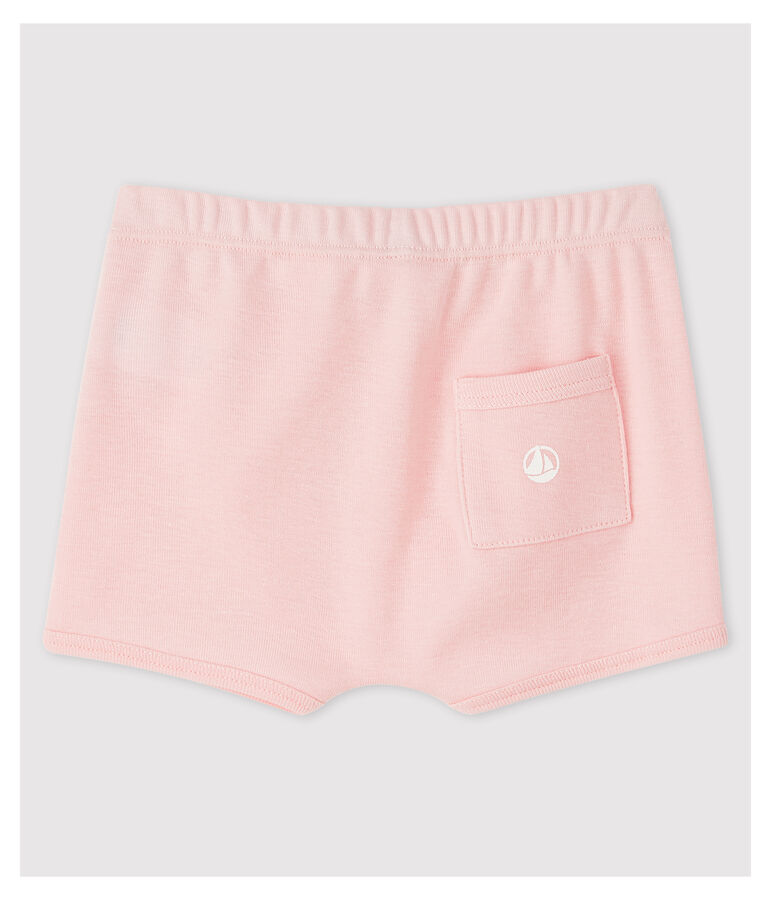 Pantal&oacute;n corto de algod&oacute;n de beb&eacute; rosa MINOIS