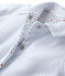 Unisex baby padded reversible milleraies jacket  azul FRAICHEUR/blanco ECUME