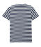 Camiseta de rayas bicolor para hombre azul MEDIEVAL/blanco MARSHMALLOW