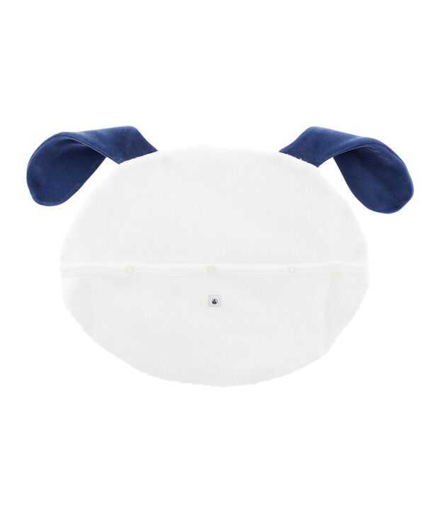 Funda para pijama de rizo picado blanco/azul