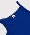 Vestido de tirantes emblemático de algodón de mujer azul SURF