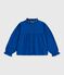 Blusa infantil lisa de manga larga de sarga de algodón OLYMPIC