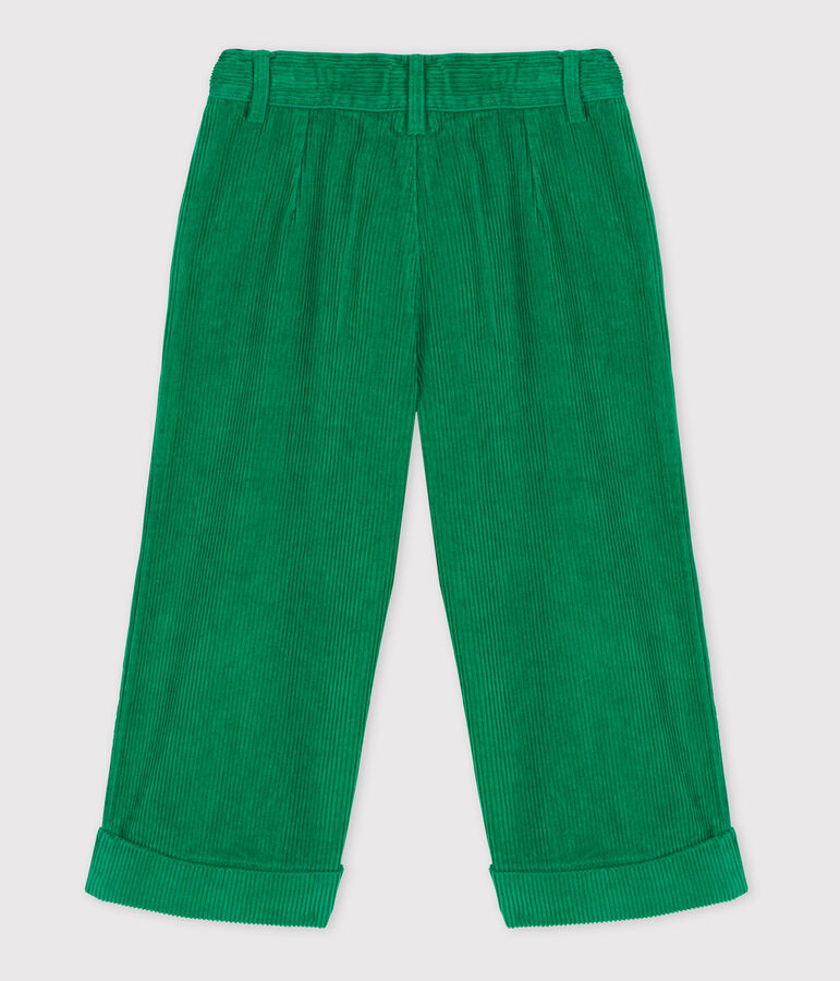 Pantal&oacute;n de pana de ni&ntilde;a MATCHA