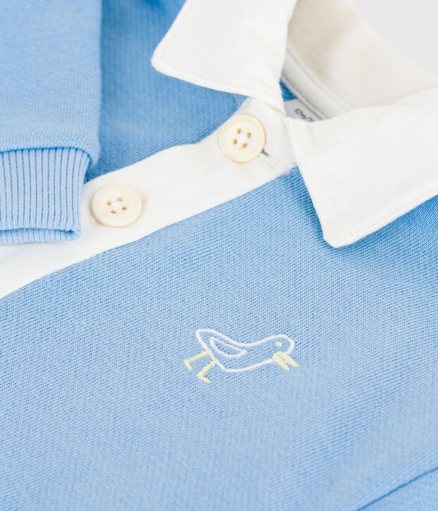 Sudadera de algod&oacute;n con bordado de gaviota y estampado trasero para beb&eacute; FLO