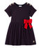 Vestido bebé niña estampado azul SMOKING/rojo TERKUIT