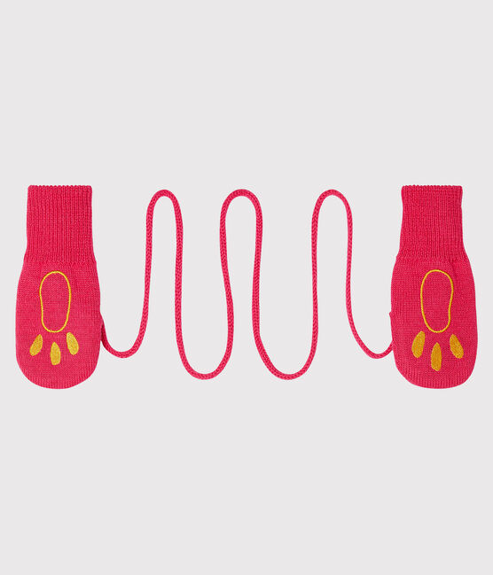 Manoplas para bebé unisex rosa GEISHA