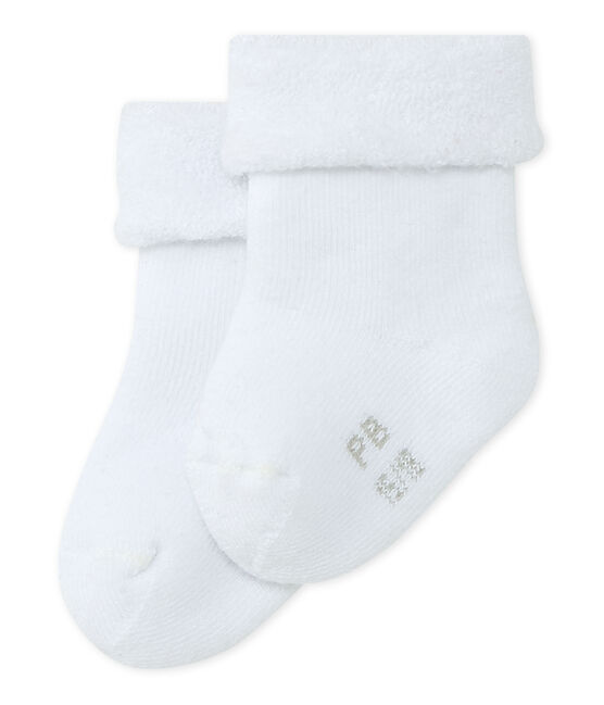Calcetines de toalla, mullidos y cómodos. blanco ECUME
