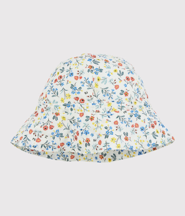 Capelina de popelina de ni&ntilde;a blanco/multicolor