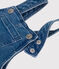 Peto largo de tejido denim con elastano para bebé azul BLEU DELAVE