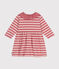 Vestido de manga larga de punto jersey grueso de bebé rosa ROSEWOOD/ AVALANCHE