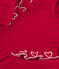 Vestido liso de pana de manga larga para bebé rojo TERKUIT