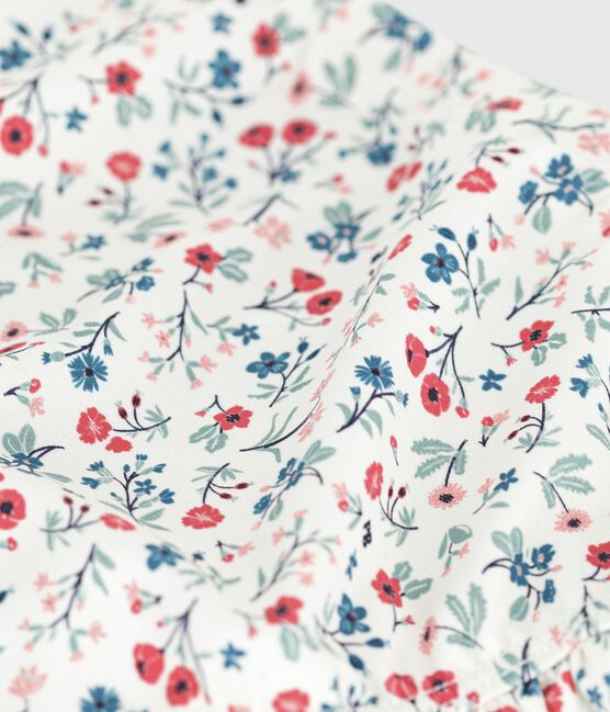 Braguita de baño con volantes y estampado de flores para bebé blanco MARSHMALLOW/blanco MULTICO