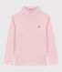 Camiseta infantil de cuello alto de algodón