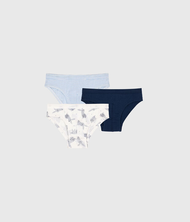 Lot de 3 slips en coton multicolor