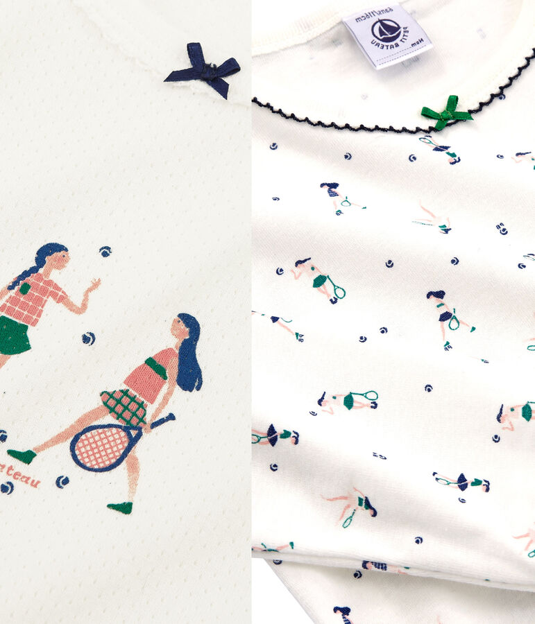 Lote de 2 pijama para ni&ntilde;a peque&ntilde;a multicolor