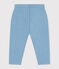 Pantalón de muletón de bebé azul AZUL