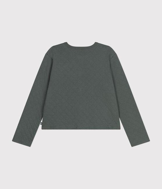 Cárdigan de túbico con botones de presión para mujer verde THUYA