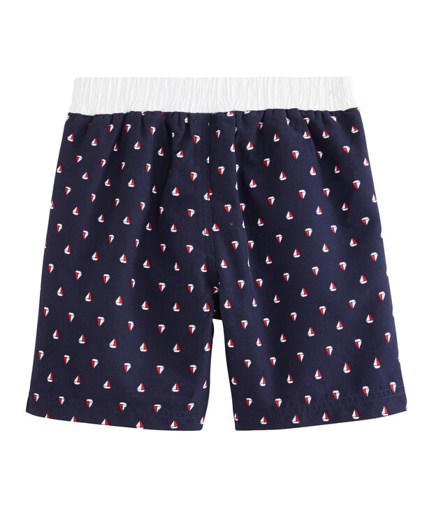 Shorts de playa infantiles para ni&ntilde;o azul/multicolor