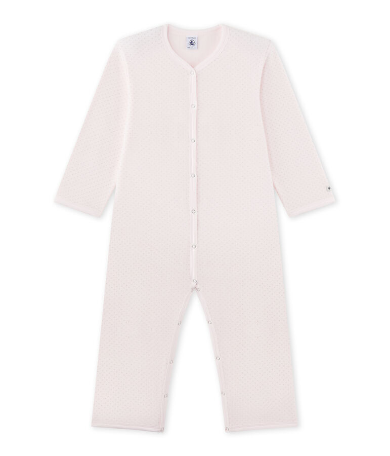 Pijama manta para ni&ntilde;a rosa/gris