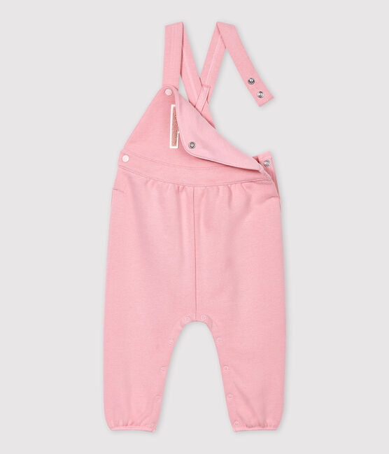 Peto de muletón de bebé. rosa CHARME