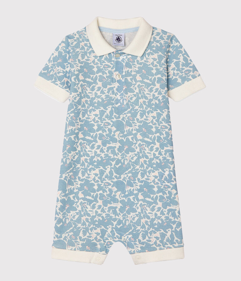 Mono corto estampado para beb&eacute; ni&ntilde;o blanco/multicolor