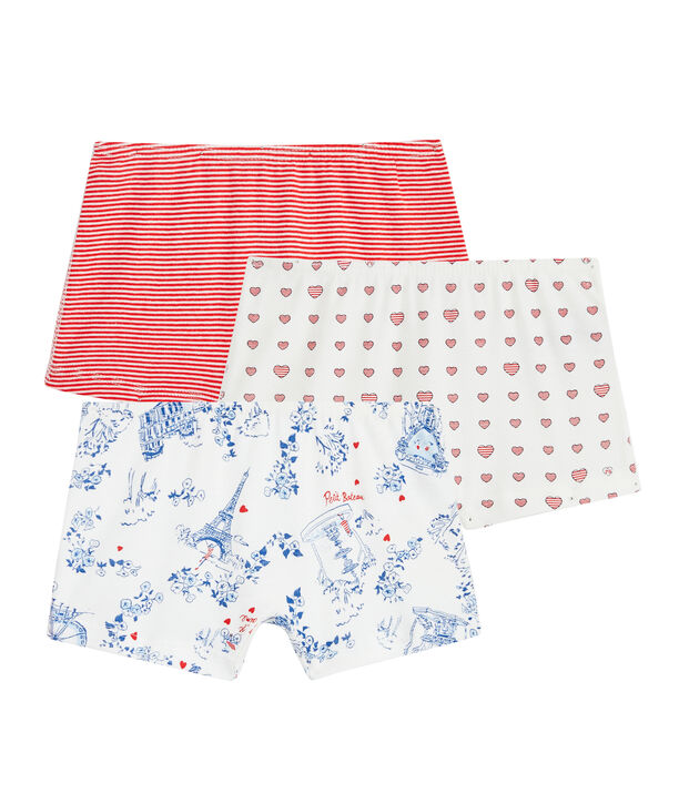 Tres culottes para ni&ntilde;a multicolor