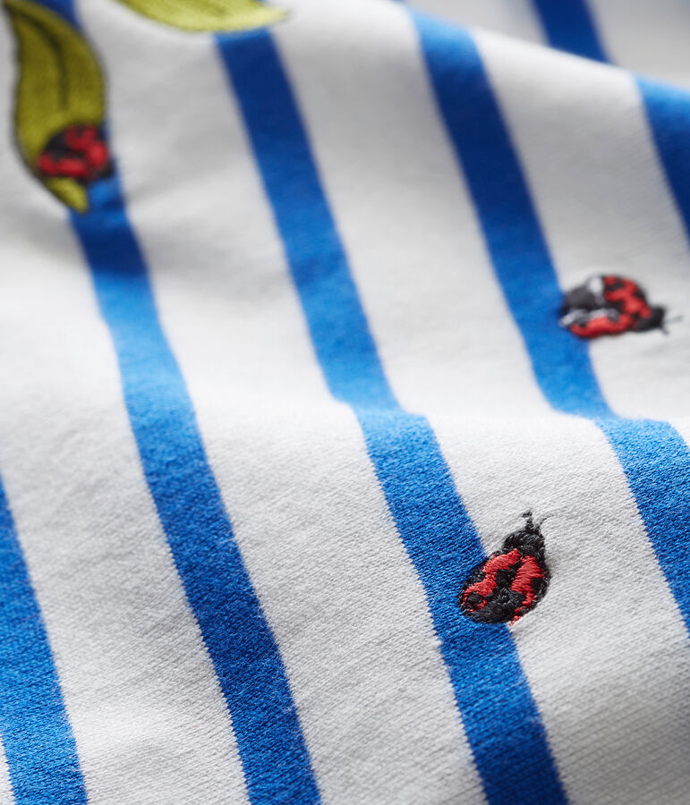 Marinera creativa para beb&eacute; ni&ntilde;a blanco/azul