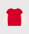 Chaqueta teddy de muletón para bebé rojo PEPS/blanco AVALANCHE
